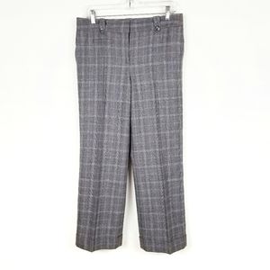 ANN TAYLOR Margo Wool Plaid Pants Size 8P